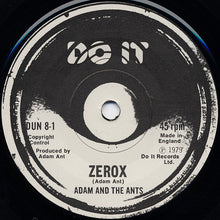 Load image into Gallery viewer, Adam And The Ants : Zerox (7", Single)