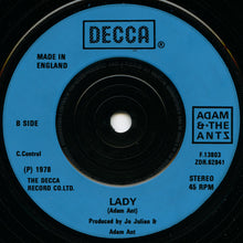Load image into Gallery viewer, Adam And The Ants : Young Parisians (7", RE, Blu)