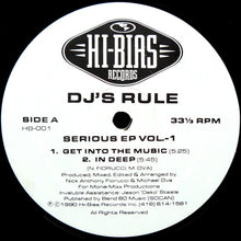 Load image into Gallery viewer, DJ's Rule : Serious EP Vol.-1 (12", EP)