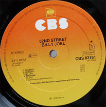 Load image into Gallery viewer, Billy Joel : 52nd Street (LP, Album)