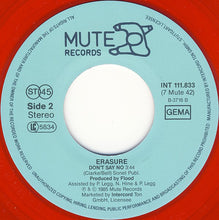 Load image into Gallery viewer, Erasure : Heavenly Action (7", Single, Red)