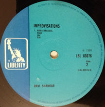 Load image into Gallery viewer, Ravi Shankar : Improvisations And Theme From Pather Panchali (LP, Album, Mono, RE)