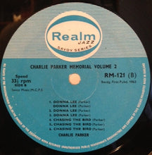 Load image into Gallery viewer, Charlie Parker : Charlie Parker Memorial Volume Two (LP, Comp, Mono)