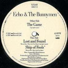 Load image into Gallery viewer, Echo & The Bunnymen : The Game (12", Single)