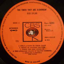 Load image into Gallery viewer, Bob Dylan : The Times They Are A-Changin' (LP, Album, RP)