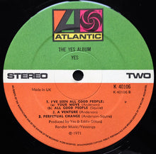Load image into Gallery viewer, Yes : The Yes Album (LP, Album, RE, Gat)