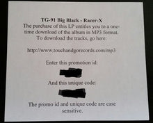 Load image into Gallery viewer, Big Black : Racer-X (12", EP, RE, RM)