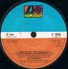 Load image into Gallery viewer, Otis Redding : (Sittin' On) The Dock Of The Bay / I Can't Turn You Loose / (I Can't Get No) Satisfaction (7", EP)