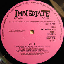 Load image into Gallery viewer, The Nice : Ars Longa Vita Brevis (LP, Album)