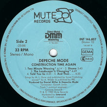Load image into Gallery viewer, Depeche Mode : Construction Time Again (LP, Album)
