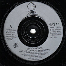 Load image into Gallery viewer, Guns N' Roses : Live And Let Die (7", Single, Sil)