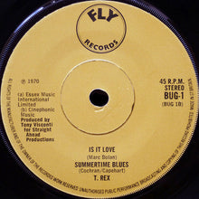 Load image into Gallery viewer, T. Rex : Ride A White Swan / Is It Love / Summertime Blues (7", Single, Card, Mus)