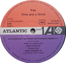 Load image into Gallery viewer, Yes : Time And A Word (LP, Album, RE)