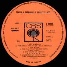 Load image into Gallery viewer, Simon & Garfunkel : Simon And Garfunkel's Greatest Hits (LP, Comp)