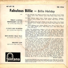 Load image into Gallery viewer, Billie Holiday : Fabulous Billie (7", EP)