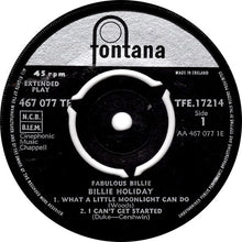 Load image into Gallery viewer, Billie Holiday : Fabulous Billie (7", EP)