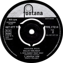 Load image into Gallery viewer, Billie Holiday : Fabulous Billie (7", EP)