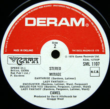 Load image into Gallery viewer, Camel : Mirage (LP, Album, Dec)