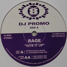 Load image into Gallery viewer, Rage : Give It Up (12", Promo)