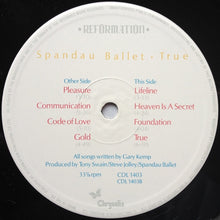 Load image into Gallery viewer, Spandau Ballet : True (LP, Album)