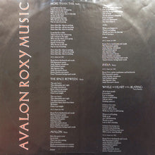 Load image into Gallery viewer, Roxy Music : Avalon (LP, Album)