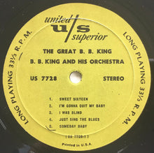 Load image into Gallery viewer, B. B. King And His Orchestra* : The Great B. B. King (LP, Album, RE)