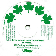 Load image into Gallery viewer, Wings (2) : Give Ireland Back To The Irish (7", Single, Sol)