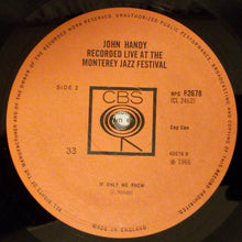 Load image into Gallery viewer, John Handy : Recorded Live At The Monterey Jazz Festival (LP, Album, Mono)