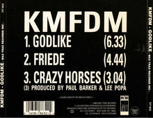 Load image into Gallery viewer, KMFDM : Godlike (CD, Single, RE, RP)
