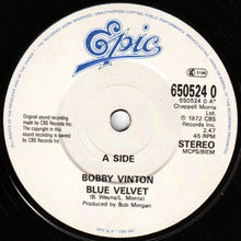 Load image into Gallery viewer, Bobby Vinton : Blue Velvet (7", Single)