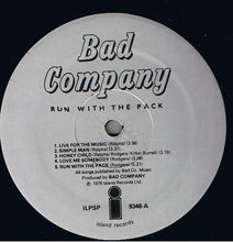 Load image into Gallery viewer, Bad Company (3) : Run With The Pack (LP, Album, Gat)