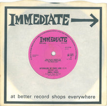 Load image into Gallery viewer, Small Faces : Afterglow Of Your Love / Wham Bam Thank You Man (7", Mono, Sol)
