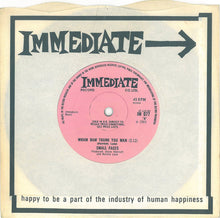 Load image into Gallery viewer, Small Faces : Afterglow Of Your Love / Wham Bam Thank You Man (7", Mono, Sol)