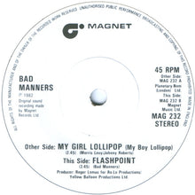 Load image into Gallery viewer, Bad Manners : My Girl Lollipop (7", Single, Sol)
