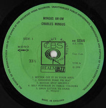 Load image into Gallery viewer, Charlie Mingus* : Mingus Ah-Um (LP, Album, Mono, RE)