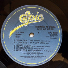 Load image into Gallery viewer, Men At Work : Business As Usual (LP, Album)