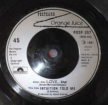 Load image into Gallery viewer, Orange Juice (3) : L.O.V.E... Love (7", Single, Sil)