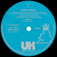 Load image into Gallery viewer, 10cc : Sheet Music (LP, Album, Sil)