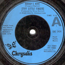 Load image into Gallery viewer, Stiff Little Fingers : Nobody's Hero / Tin Soldiers (7", Single, Blu)