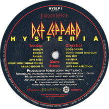 Load image into Gallery viewer, Def Leppard : Hysteria (LP, Album)