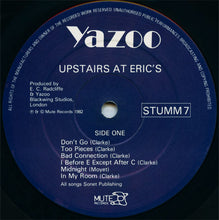 Load image into Gallery viewer, Yazoo : Upstairs At Eric's (LP, Album, Ged)