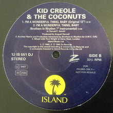 Load image into Gallery viewer, Kid Creole And The Coconuts : I'm A Wonderful Thing, Baby (Brothers In Rhythm Remix) (12", Promo)
