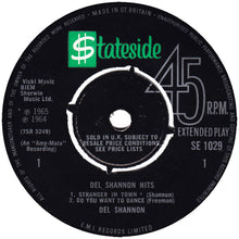 Load image into Gallery viewer, Del Shannon : Del Shannon Hits (7", EP)