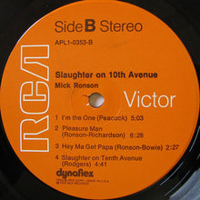 Load image into Gallery viewer, Mick Ronson : Slaughter On 10th Avenue (LP, Album, Ind)