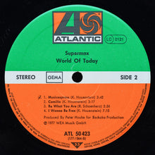 Load image into Gallery viewer, Supermax : World Of Today (LP, Album)