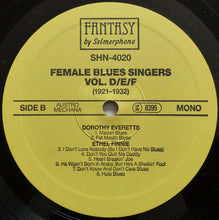 Load image into Gallery viewer, Various : Female Blues Singers Volume D/E/F (1921-1932) (LP, Comp, Mono)