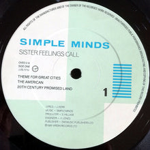 Load image into Gallery viewer, Simple Minds : Sister Feelings Call (LP, Album)