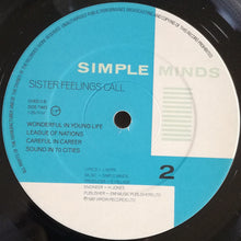 Load image into Gallery viewer, Simple Minds : Sister Feelings Call (LP, Album)