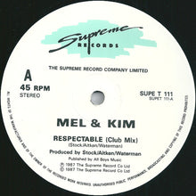 Load image into Gallery viewer, Mel & Kim : Respectable (12", Single)