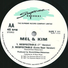 Load image into Gallery viewer, Mel & Kim : Respectable (12", Single)
